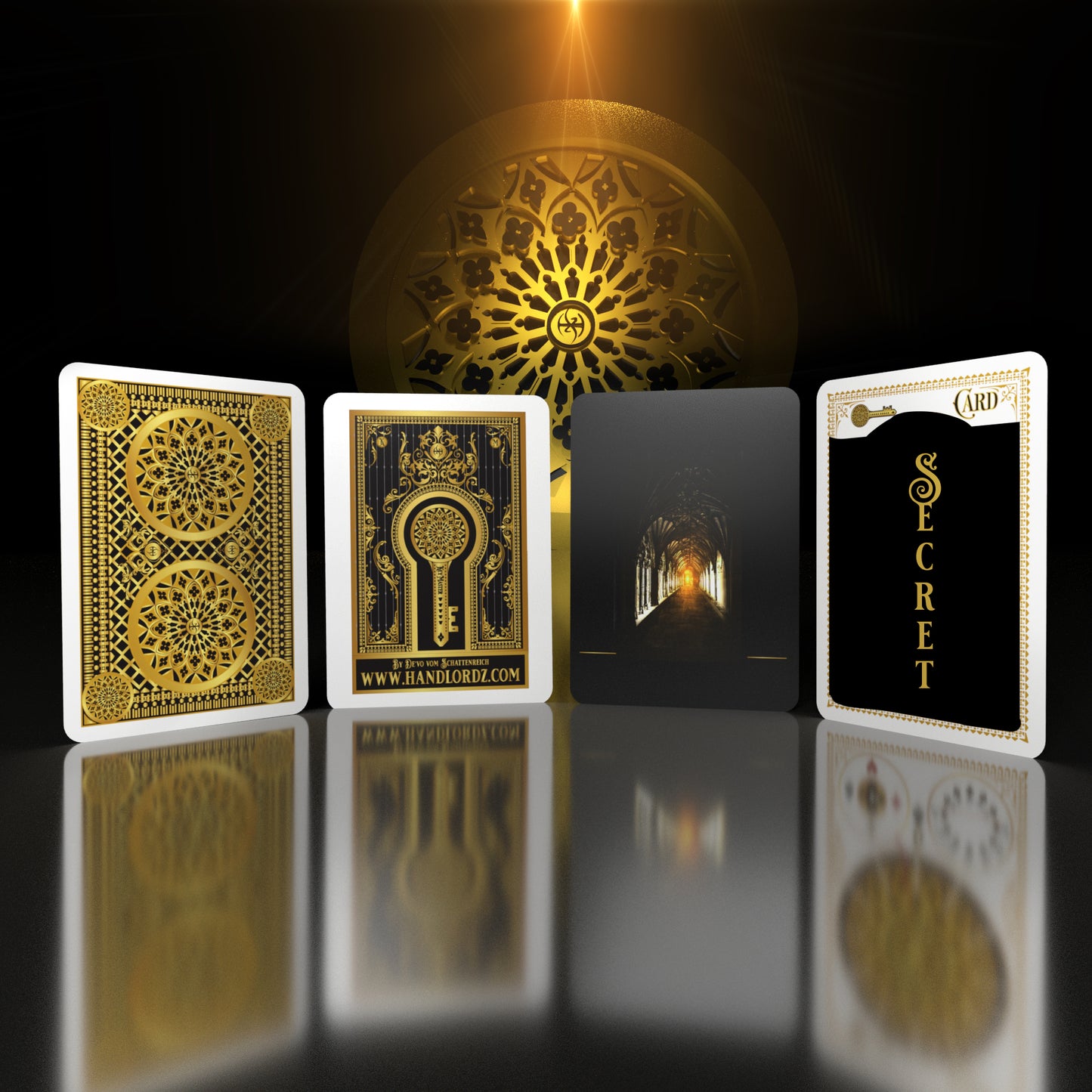 Secrets of the Key Master with Gold Holographic Foil Drawer Box