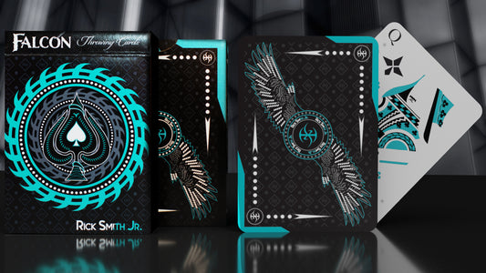 Falcon Playing Cards (Aqua Edition) with Printed Box
