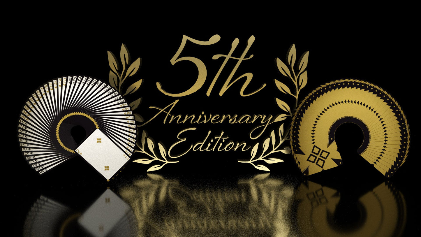 Bicycle Cardistry 5th Anniversary with Metallic Gold Printed Box