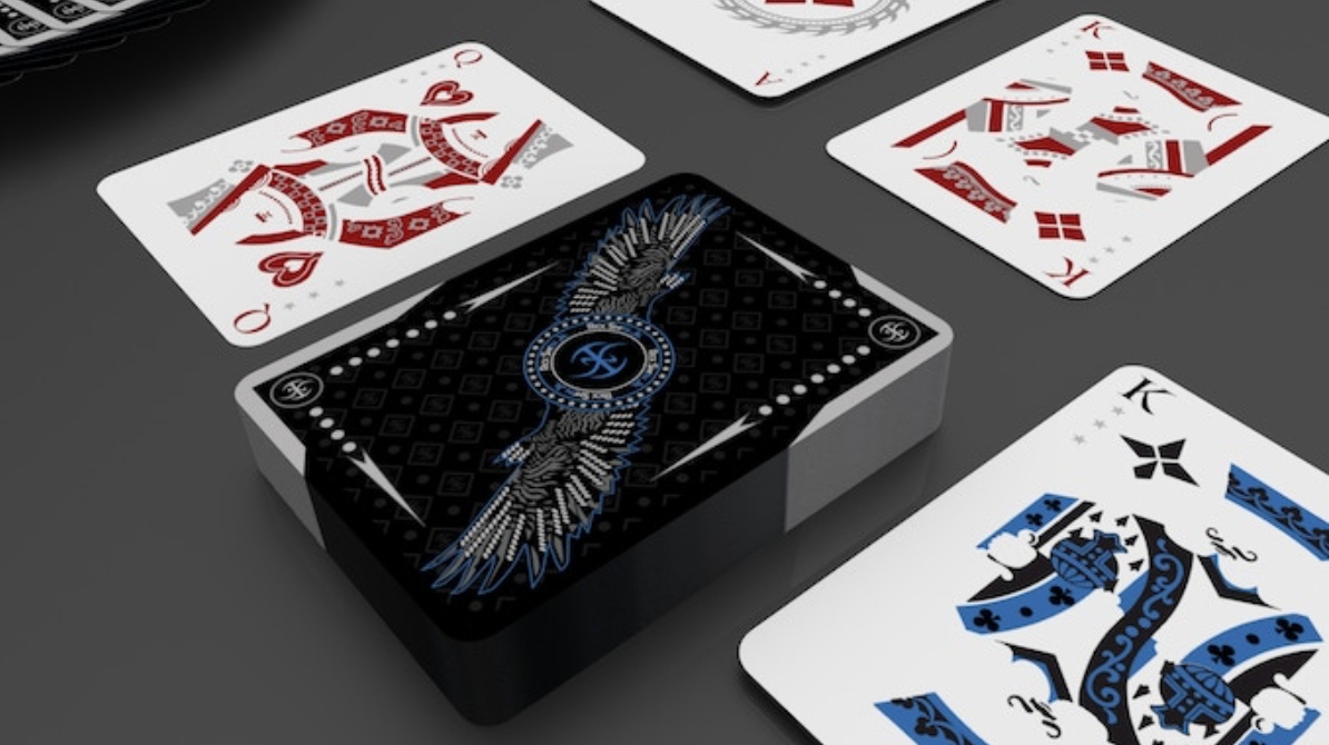 Falcon Playing Cards (Silver Edition) with Printed Box