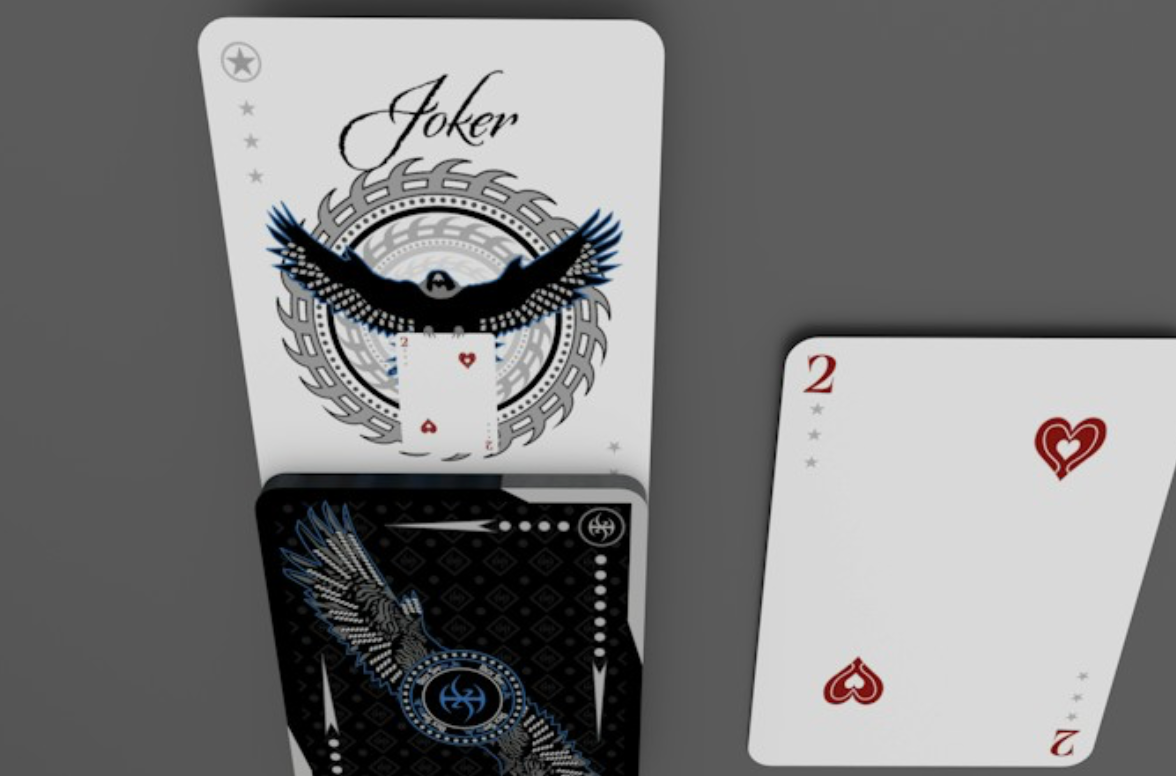 Falcon Playing Cards (Silver Edition) with Printed Box